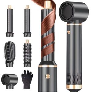 Professional Hair Styling Tool Set - Gold